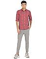 Arrow Sports Spread Collar Check Shirt