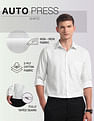 Arrow Textured Cotton Autopress Shirt