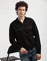 Calvin Klein Logo Repeat Zip Through Sweatshirt