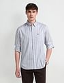 Arrow Sport Manhattan Slim Fit Herringbone Shirt