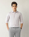 Arrow Geometric Printed Manhattan Slim Fit Twill Shirt