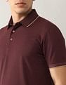 Arrow Textured Regular Fit Polo Shirt