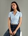 Tommy Hilfiger Solid Slim Fit Cotton Polo T-Shirt