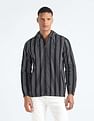 Flying Machine Hooded Vertical Stripe Shirt