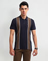 Arrow Sport Vertical Stripe Short Sleeve Polo Shirt