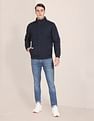 U.S. Polo Assn. High Neck Brand Print Quilted Jacket