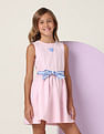 U.S. Polo Assn. Kids Girls Belted Fit And Flare Dress