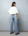 Flying Machine Women Mid Rise Skinny Bootcut Jeans