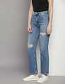 Calvin Klein High Rise Straight Fit Jeans