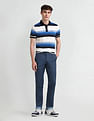 Arrow Sport Horizontal Striped Cotton Polo Shirt