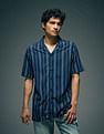 Flying Machine Vertical Striped Original Cuban Shirt