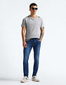 Flying Machine Mid Rise Slash Slim Tapered Fit Jeans