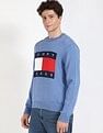 Tommy Hilfiger Embroidered Logo Regular-Fit Cotton Sweater
