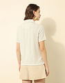 U.S. Polo Assn. Women Schiffli Regular Fit Polo Shirt