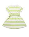 U.S. Polo Assn. Kids Girls Striped Fit And Flare Dress