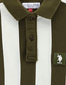 U.S. Polo Assn. Kids Cotton Vertical Striped Polo Shirt