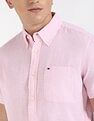 Tommy Hilfiger Solid Regular-Fit Cotton Shirt