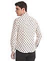 U.S. Polo Assn. Denim Co. White Slim Fit Printed Shirt