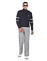 U.S. Polo Assn. Denim Co. High Neck Contrast Panel Sweater