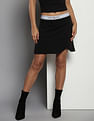 Tommy Hilfiger Brand Tape Viscose Mini Skirt