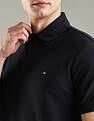 Tommy Hilfiger Solid Regular-Fit Cotton Polo T-Shirt