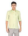 U.S. Polo Assn. Spread Collar Linen Casual Shirt