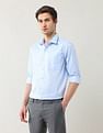 Arrow Manhattan Slim Fit Textured Autopress Shirt