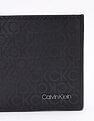 Calvin Klein Logo Black Leather Bi-Fold Wallet