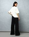 Flying Machine Women High Rise Wide Leg Jeans
