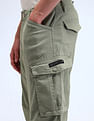 Flying Machine Relaxed Fit Solid Trousers