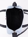 Tommy Hilfiger Solid Blue Nylon Handbag