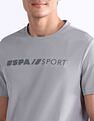 USPA Active Brand Embossed Slim Fit T-Shirt