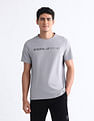 USPA Active Brand Embossed Slim Fit T-Shirt