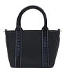 Tommy Hilfiger Solid Blue Pu Handbags