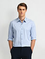 Arrow Newyork Pinstriped Slim Fit Shirt