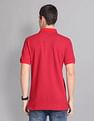 AD by Arvind Geometric Print Cotton Polo Shirt