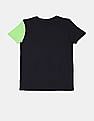 U.S. Polo Assn. Kids Boys Black Heathered Brand Logo T-Shirt