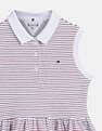 Tommy Hilfiger Kids Girls Striped Regular-Fit Cotton Dress