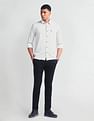Arrow Sport Geometric Print Manhattan Slim Shirt