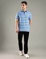 Tommy Hilfiger Striped Regular Fit Cotton Polo T-Shirt
