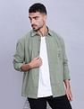 Tommy Hilfiger Solid Oversized-Fit Woven Shirts