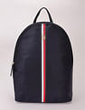 Tommy Hilfiger Solid Blue Nylon Backpack