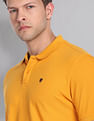 AD by Arvind Cotton Solid Polo Shirt