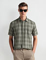 Arrow Sports Short Sleeve Tartan Check Shirt