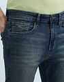 Flying Machine Slash Slim Tapered Washed Jeans
