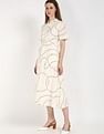 Tommy Hilfiger Cotton Spread Collar A-Line Dress