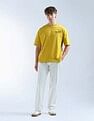 Flying Machine Graphic Printed Oversized Fit T-Shirt