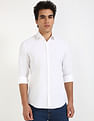 Calvin Klein Tonal Stretch Slim Fit Dobby Shirt