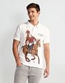U.S. Polo Assn. Denim Co. Graphic Print Muscle Fit Polo Shirt