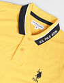 U.S. Polo Assn. Branded Collar Pique Polo Shirt